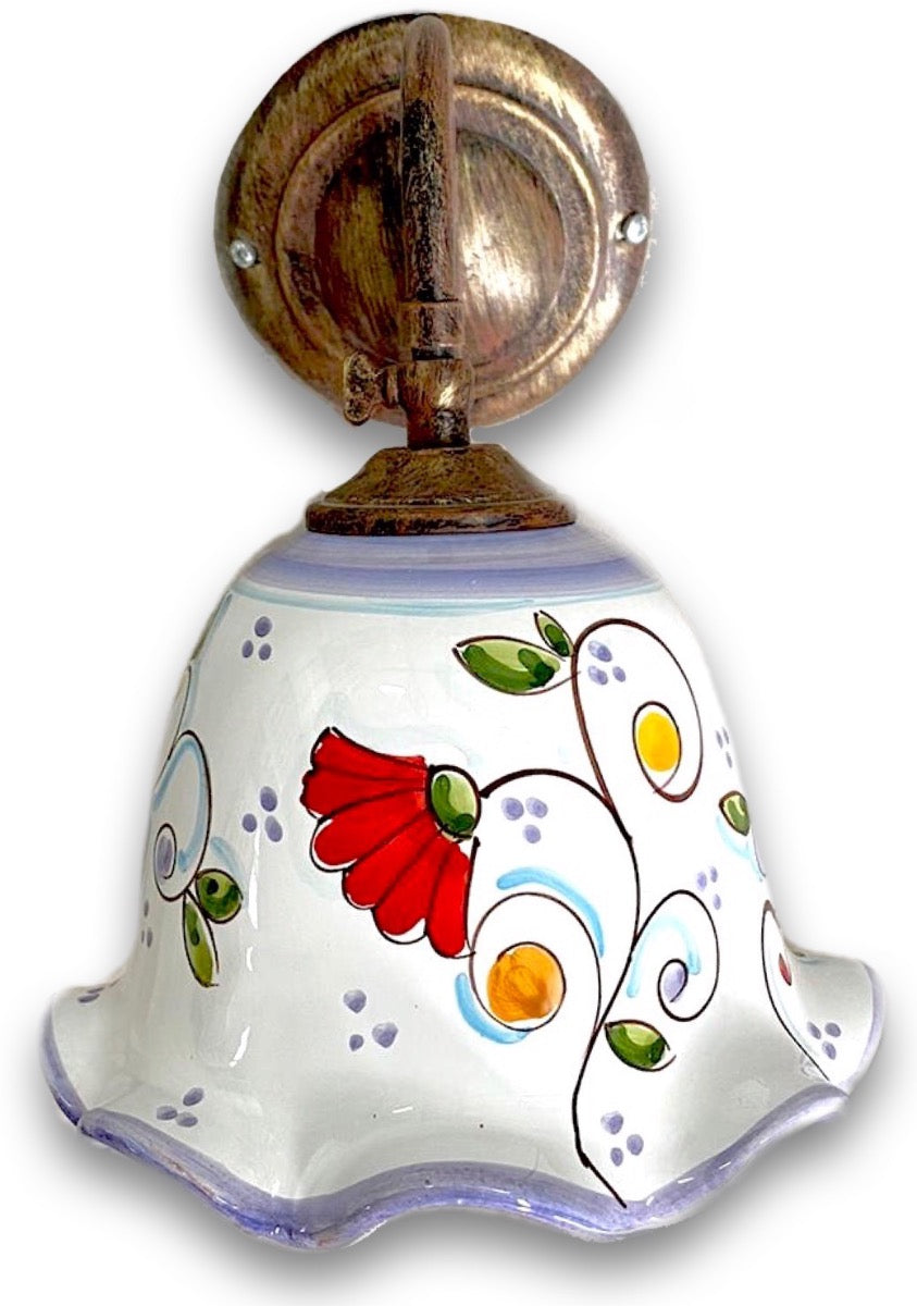 APPLIQUE A CAMPANELLA SINGOLA IN CERAMICA DI VIETRI