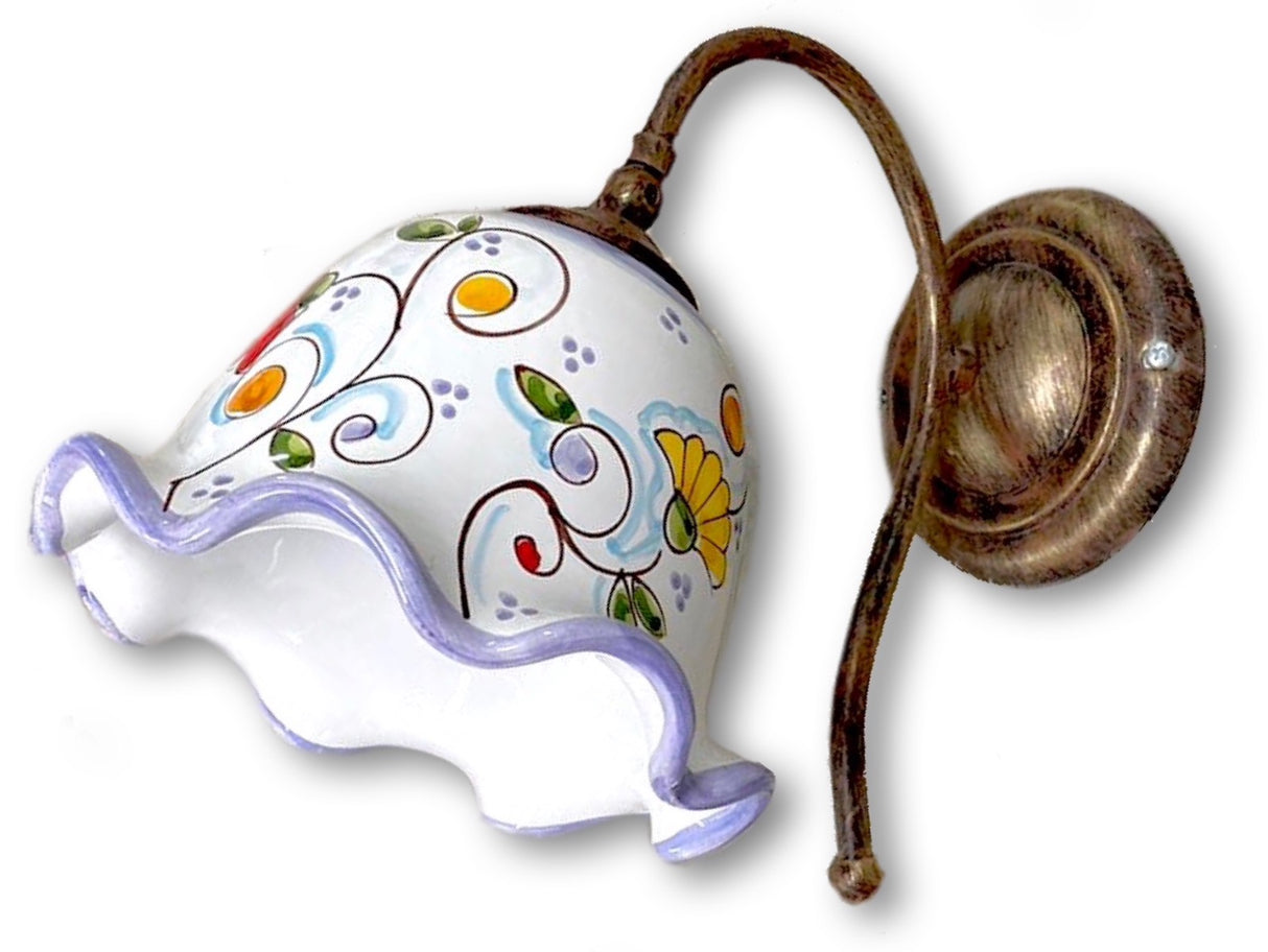 APPLIQUE A CAMPANELLA SINGOLA IN CERAMICA DI VIETRI