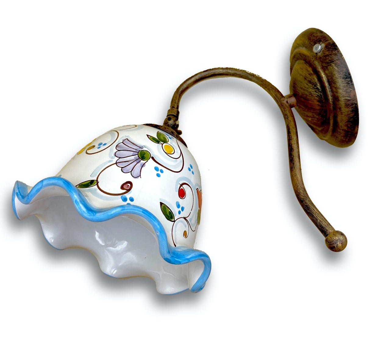 APPLIQUE A CAMPANELLA SINGOLA IN CERAMICA DI VIETRI