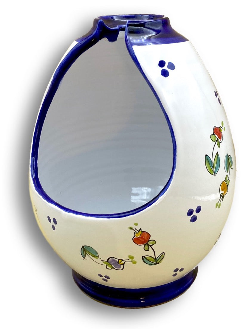 Porta scopino in ceramica di Vietri