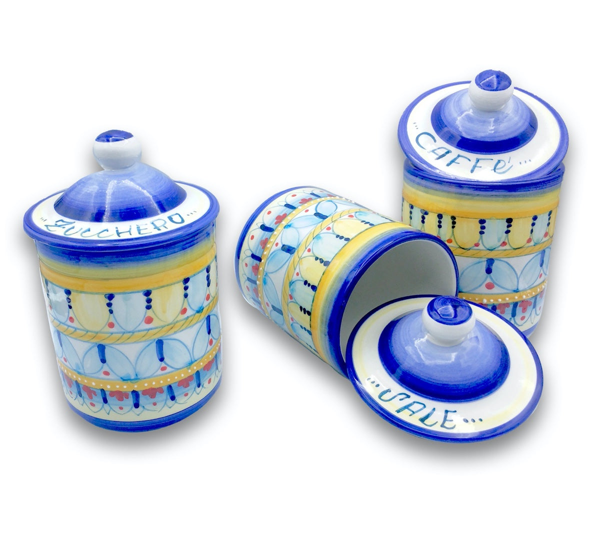 Barattolo in Ceramica Vietrese con Guarnizione