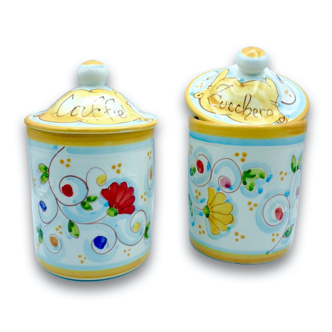 BARATTOLO CON GUARNIZIONE IN CERAMICA DI VIETRI