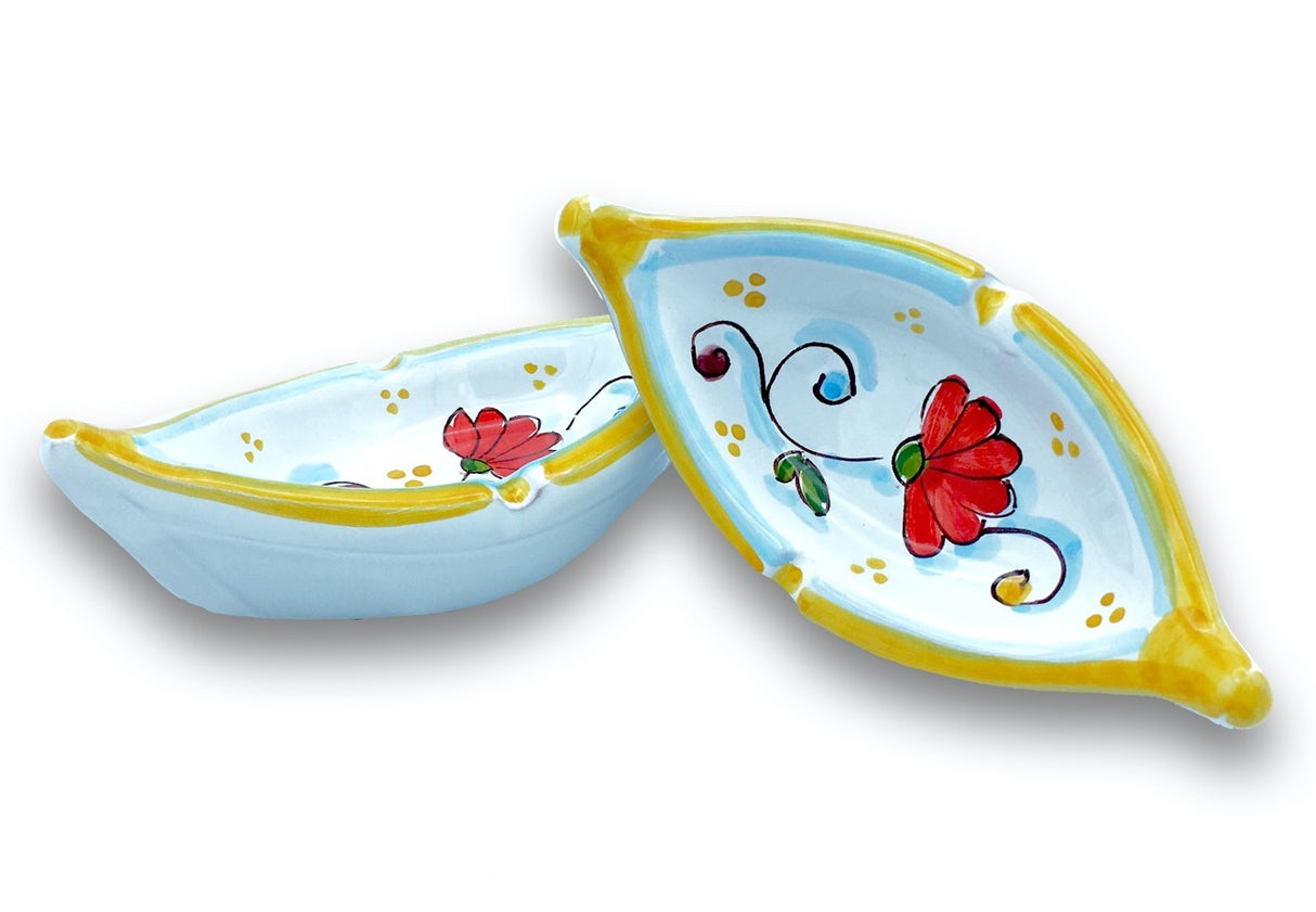 BARCHETTA POSACENERE IN CERAMICA DI VIETRI