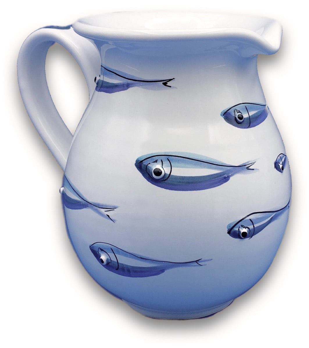 Brocca in ceramica di Vietri Mare