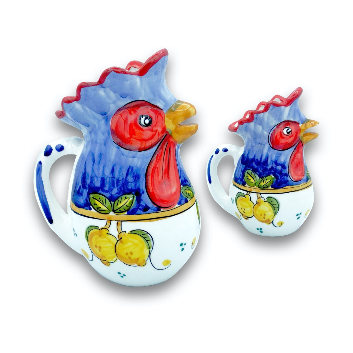 Brocca Galletto in Ceramica Vietrese DECORI MISTI
