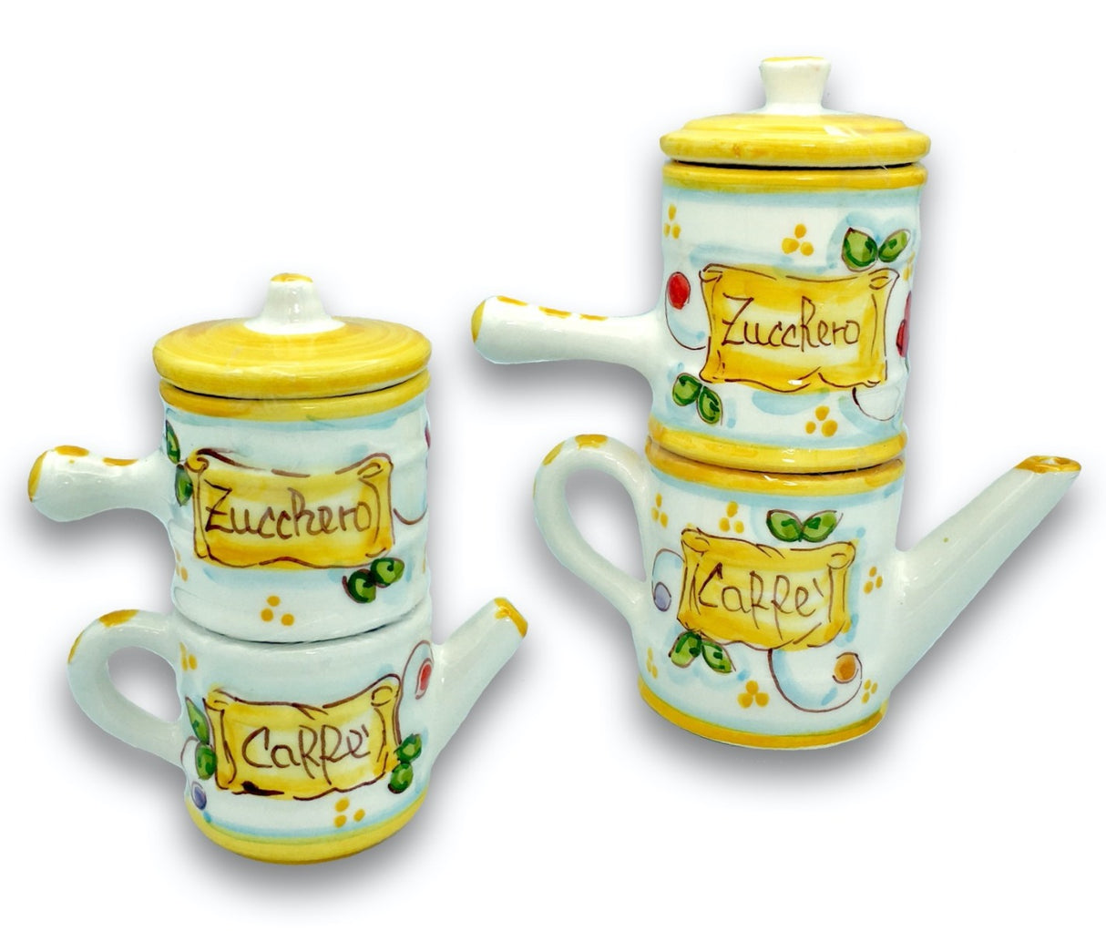 Caffettiera napoletana in ceramica di Vietri