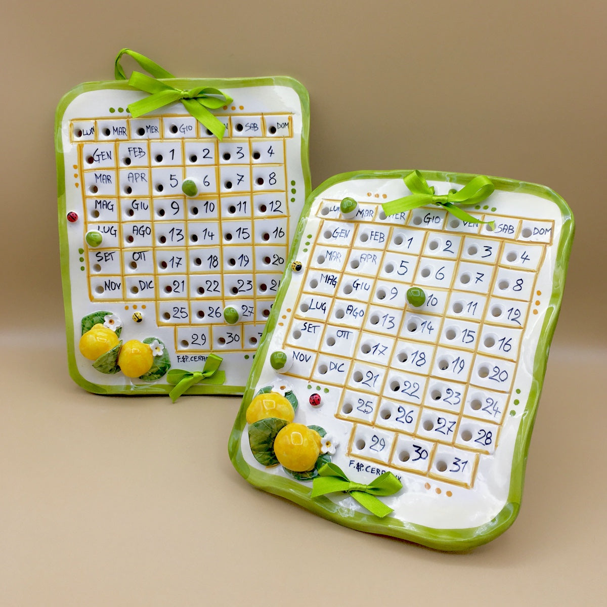 Calendario in Ceramica Vietrese
