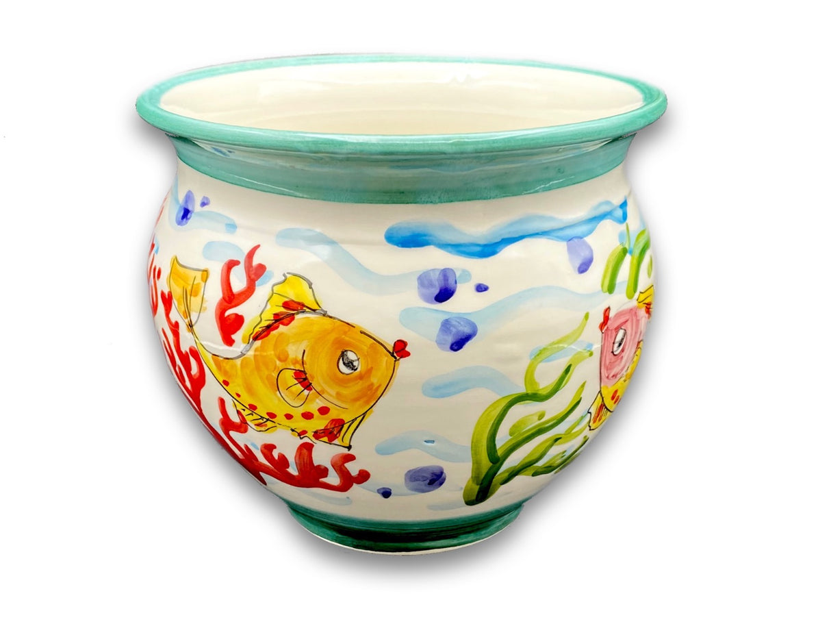 Caspò in ceramica di Vietri
