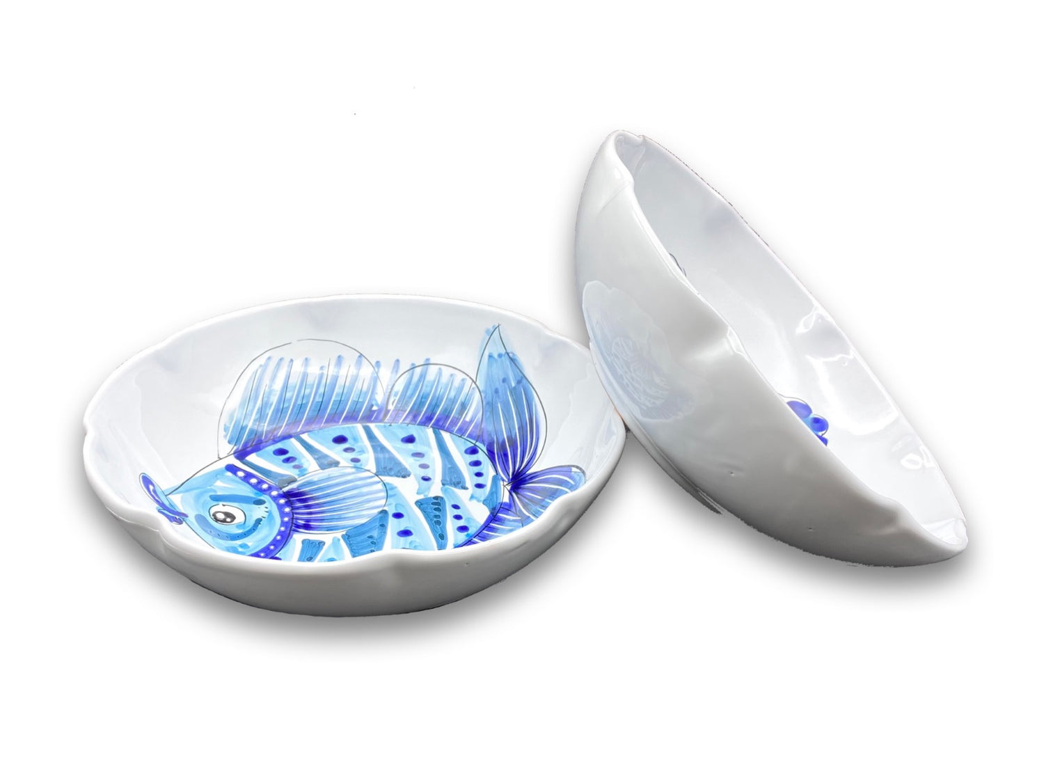 Coppa in ceramica di Vietri Linea Mare