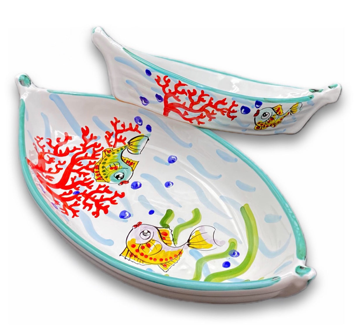 BARCHETTA IN CERAMICA DI VIETRI