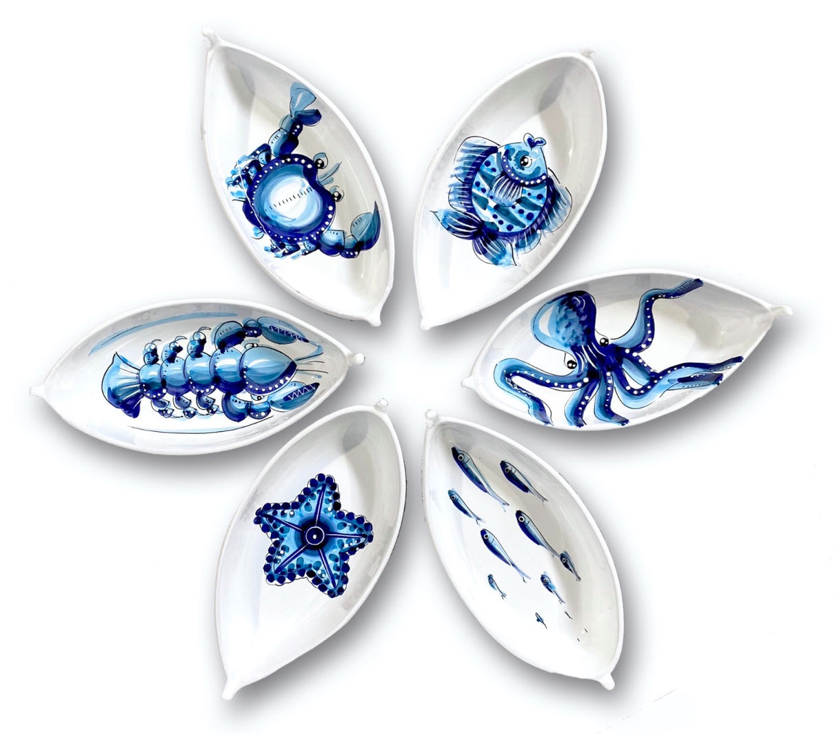 Barchetta in ceramica vietrese