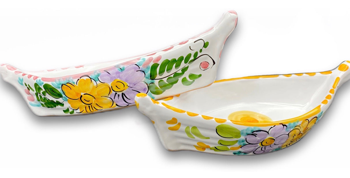 BARCHETTA IN CERAMICA DI VIETRI