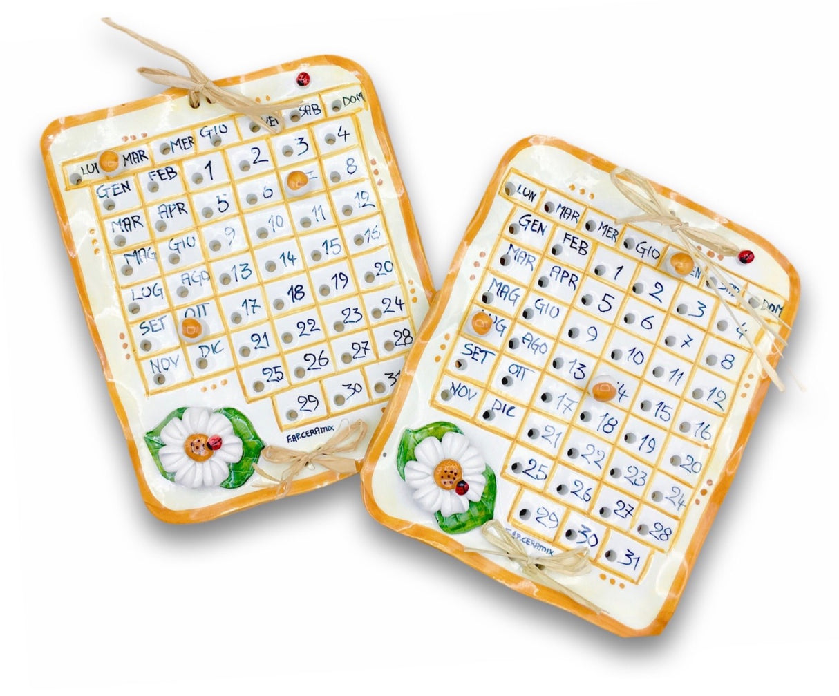 Calendario in Ceramica Vietrese