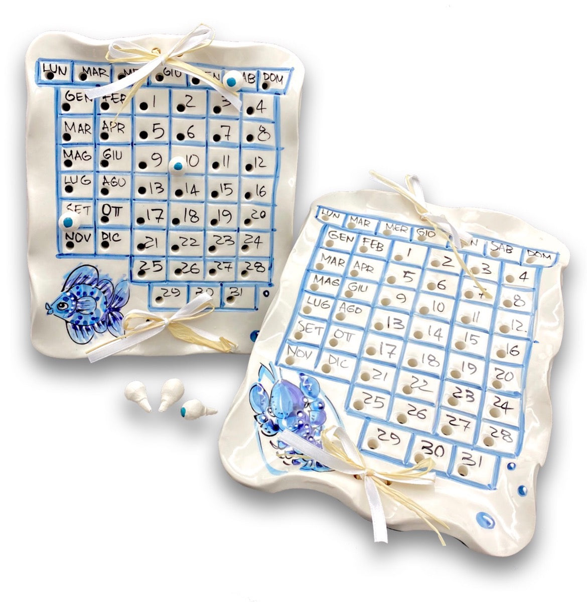 Calendario in ceramica Vietrese MARE MAGNUM