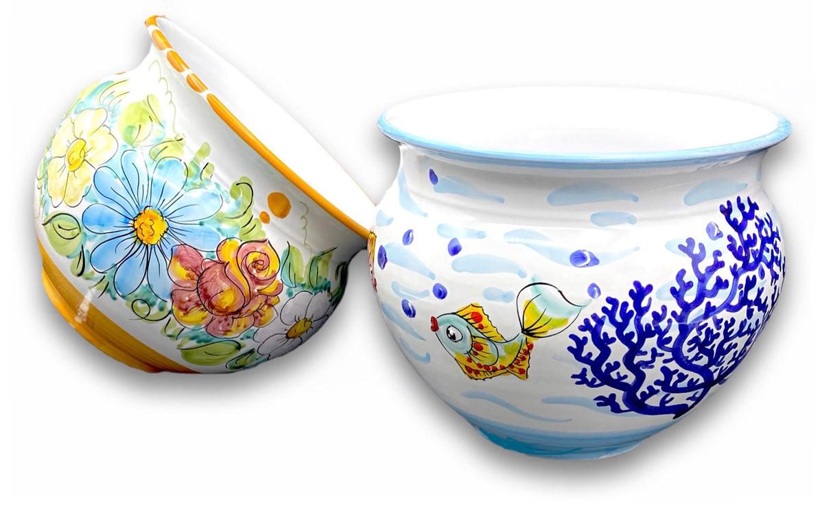 Caspò in ceramica di Vietri
