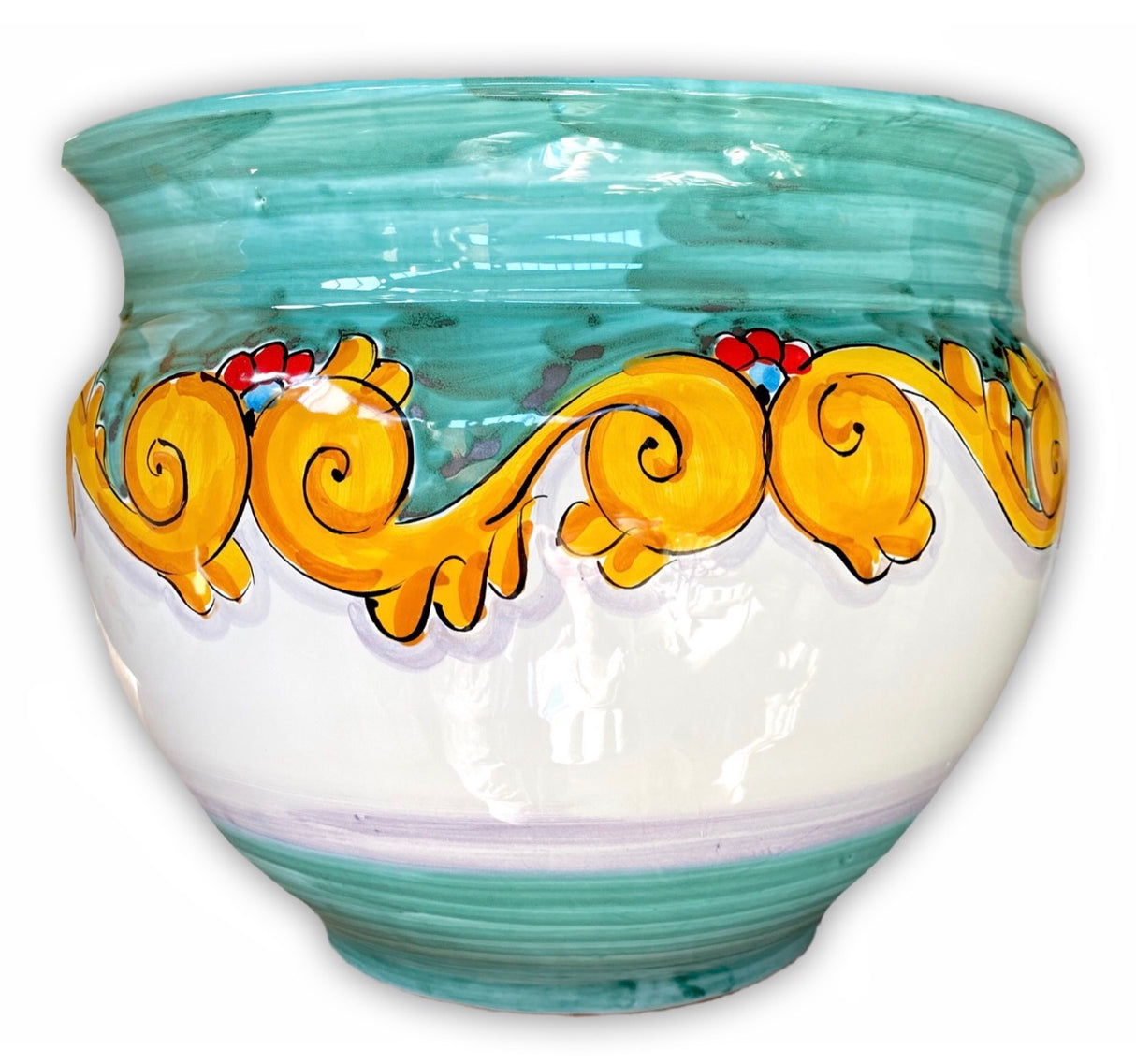 Caspò in ceramica di Vietri
