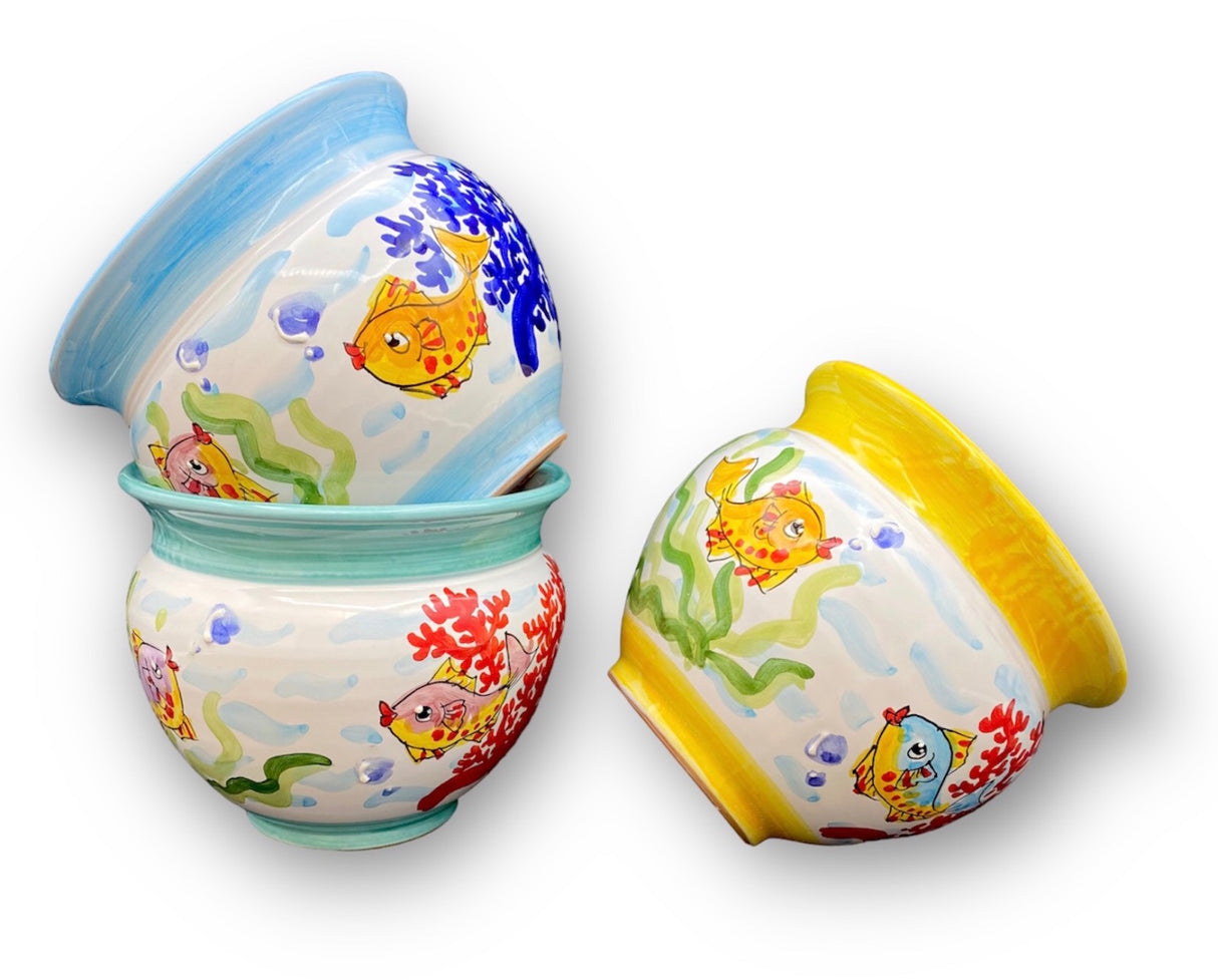 Caspò in ceramica di Vietri