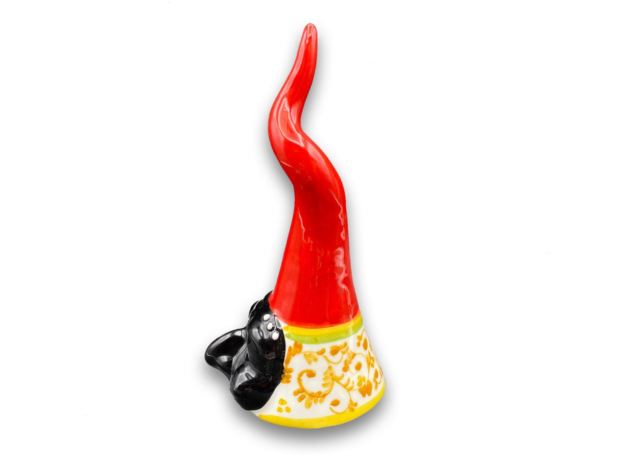 Corno con maschera in ceramica di Vietri