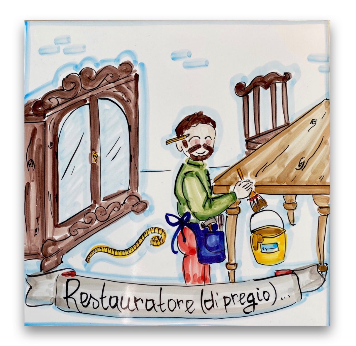 Mattonella mestiere in ceramica di Vietri