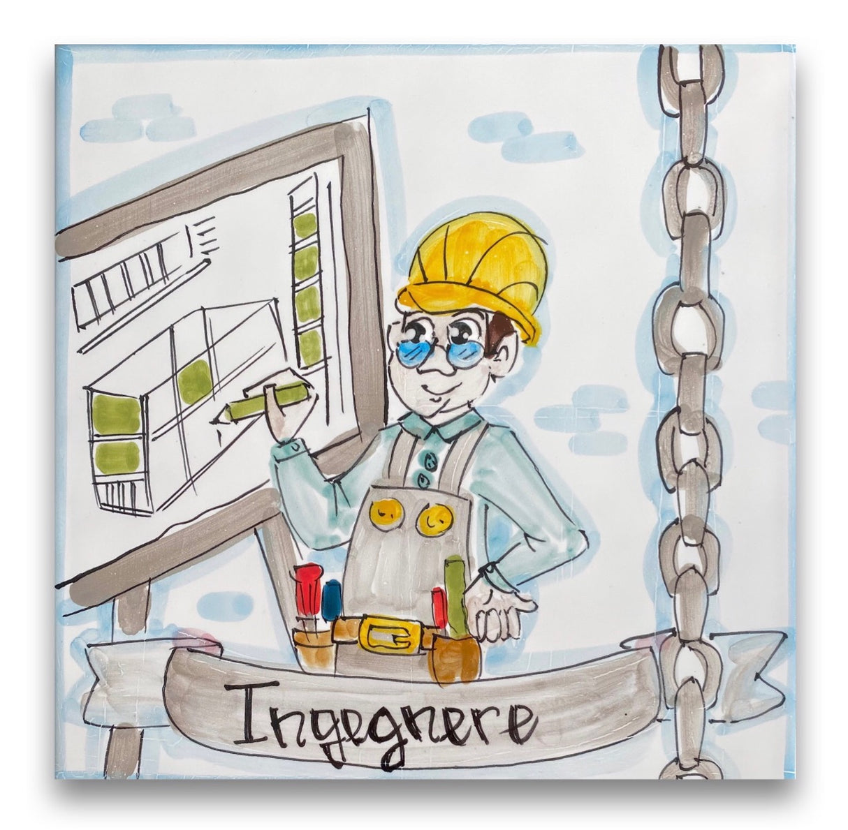 Mattonella mestiere in ceramica di Vietri