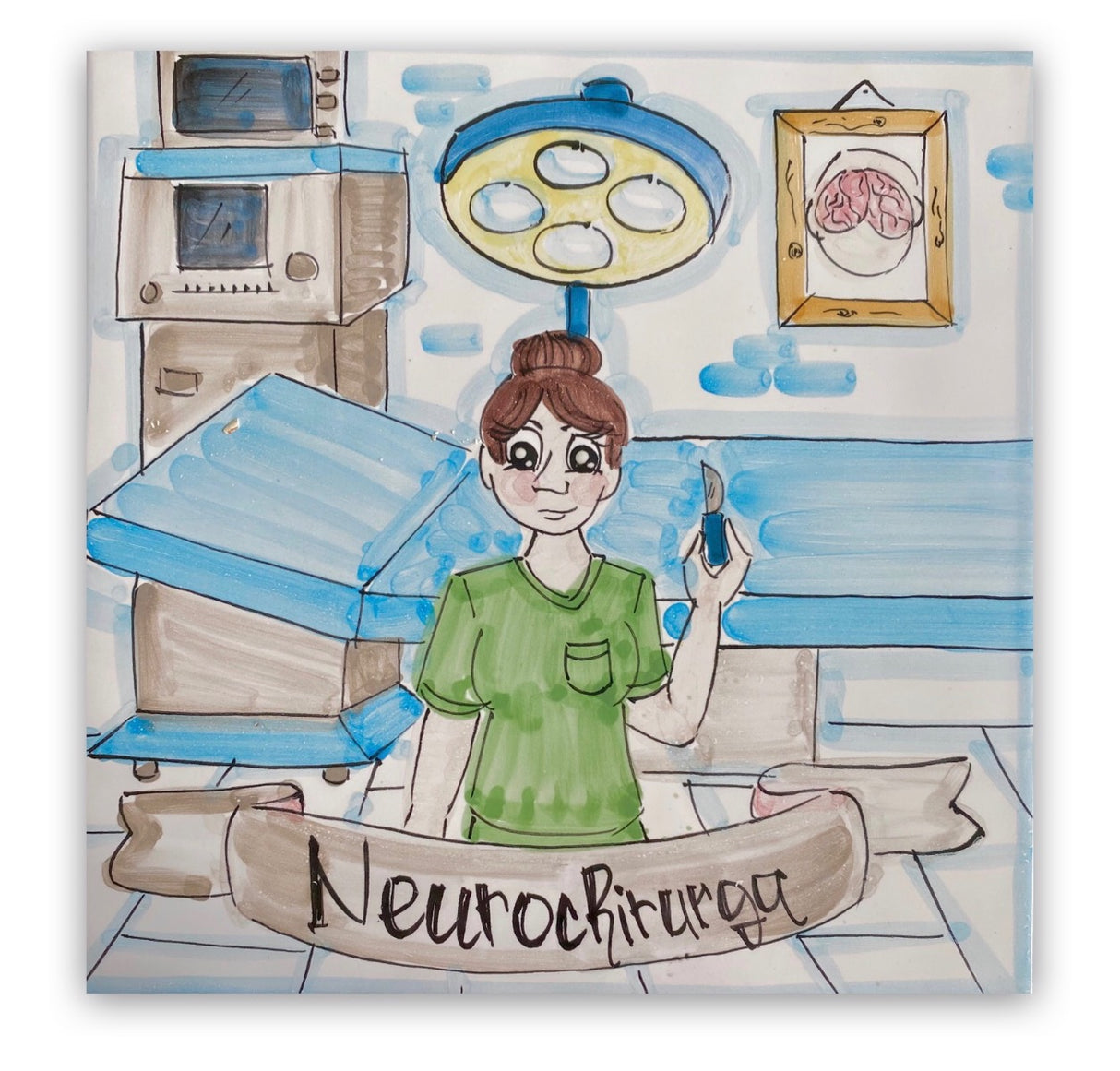 Mattonella mestiere in ceramica di Vietri