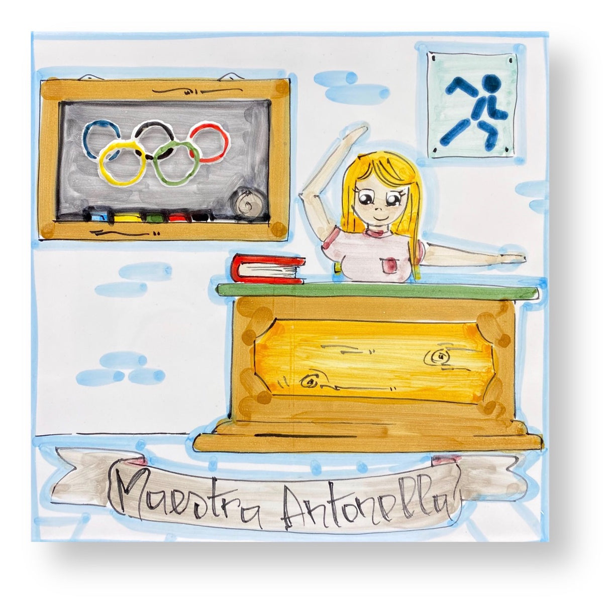 Mattonella mestiere in ceramica di Vietri