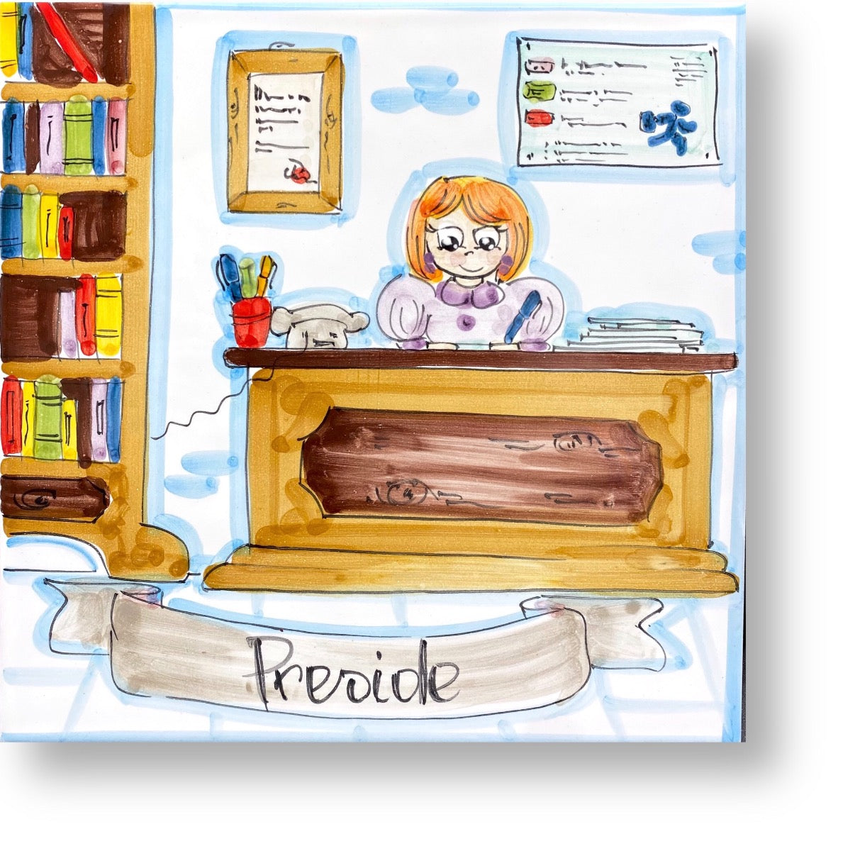 Mattonella mestiere in ceramica di Vietri