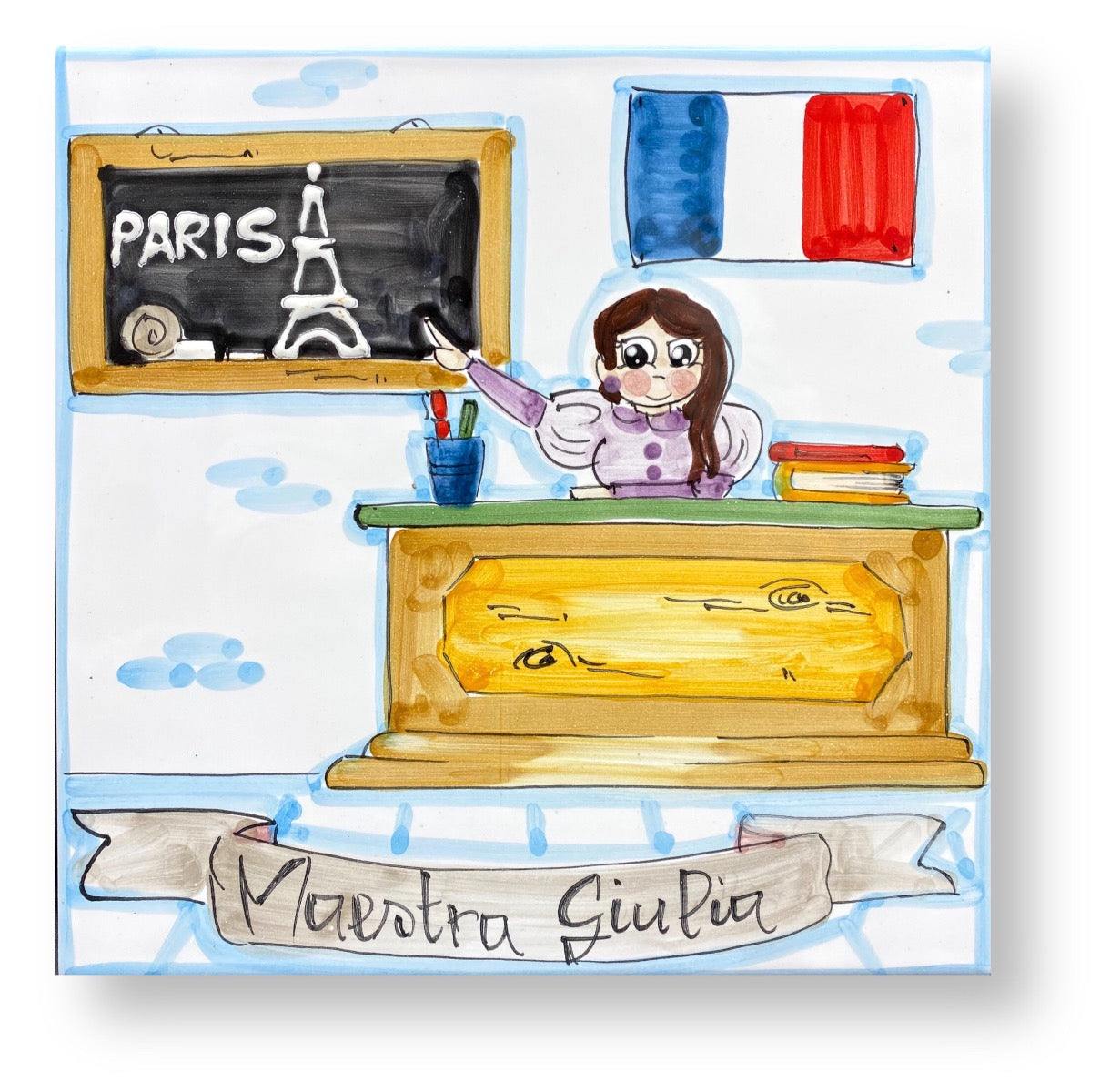 Mattonella mestiere in ceramica di Vietri