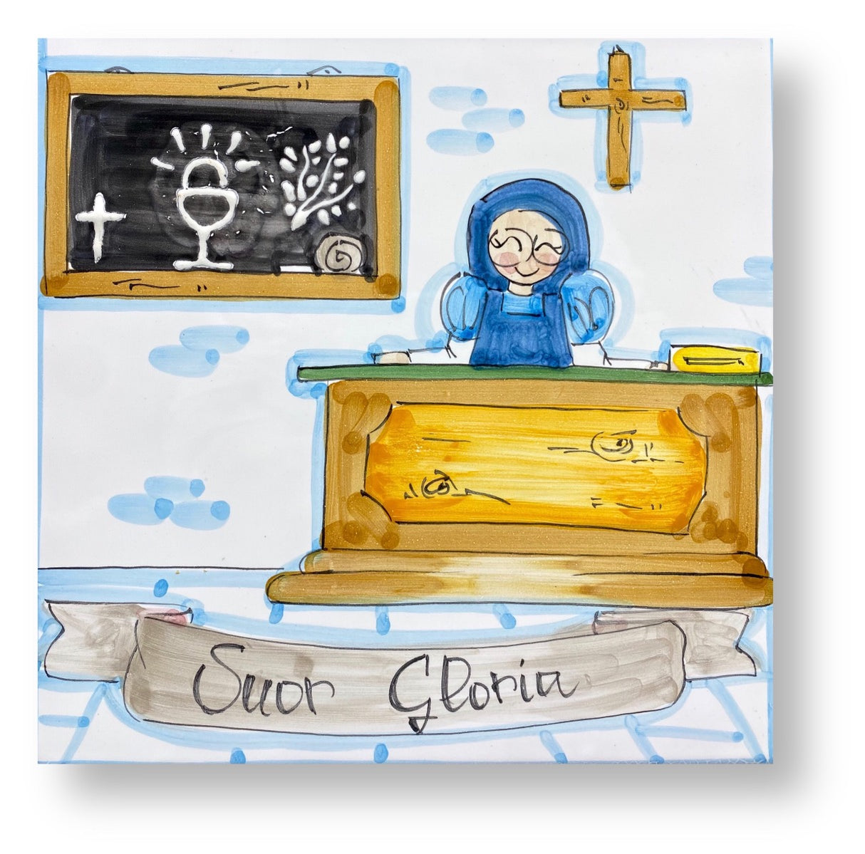 Mattonella mestiere in ceramica di Vietri