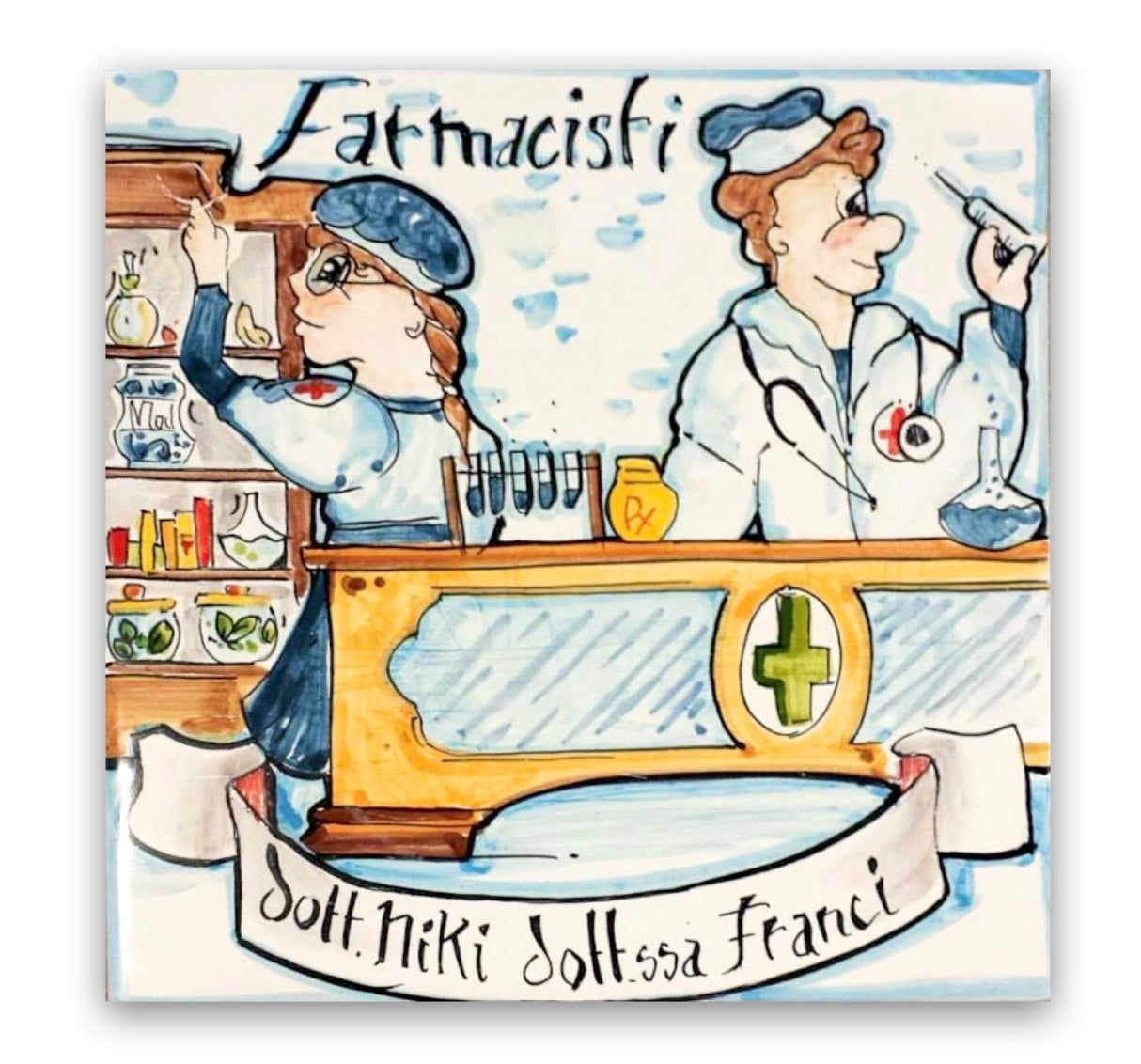 Mattonella mestiere in ceramica di Vietri