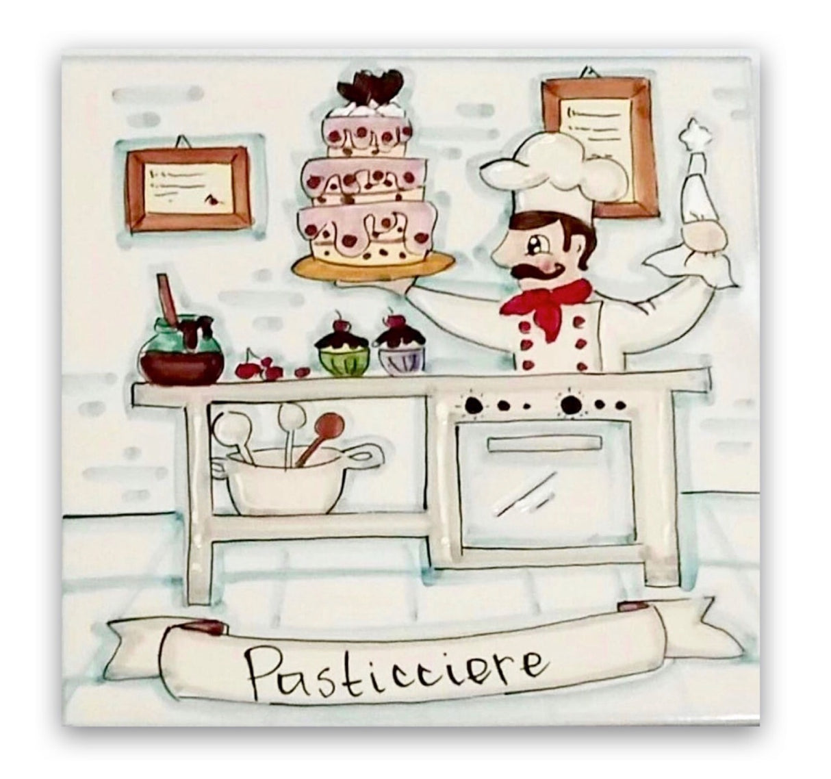 Mattonella mestiere in ceramica di Vietri