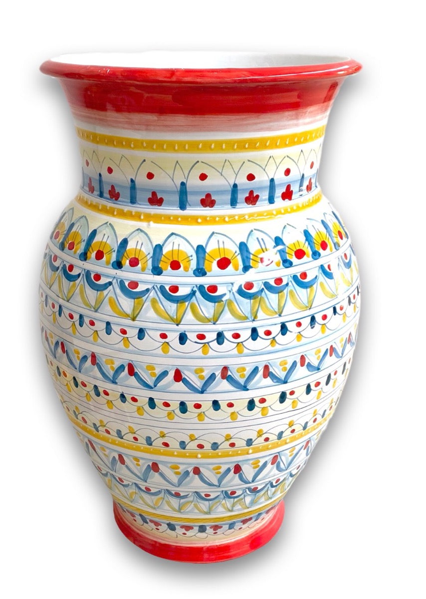 Porta ombrelli anfora in ceramica di Vietri