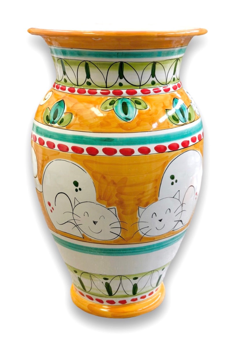 Porta ombrelli anfora in ceramica di Vietri