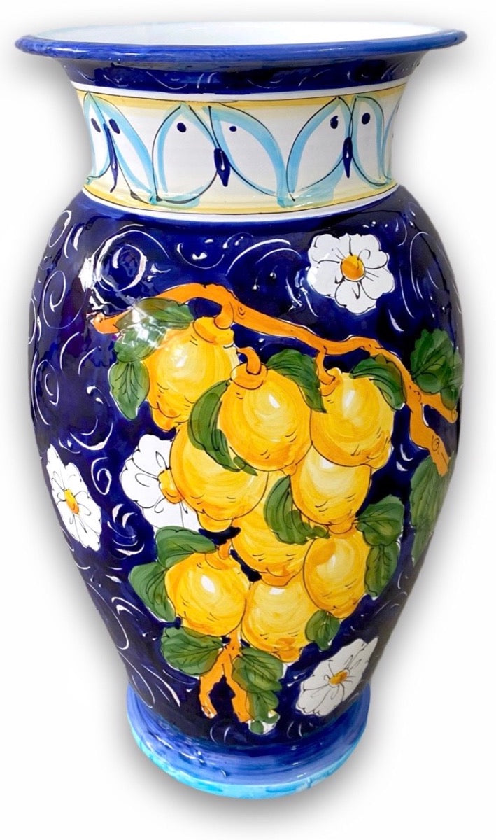 Porta ombrelli anfora in ceramica di Vietri