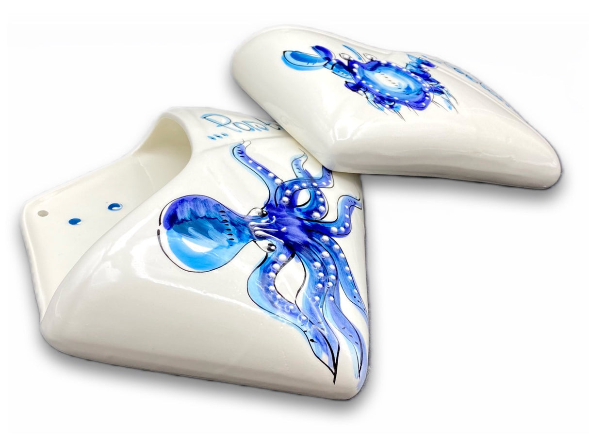 Porta Posta da Muro in ceramica Vietrese MARE MAGNUM