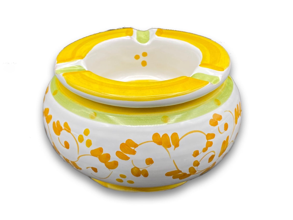 Posacenere antivento in ceramica di Vietri