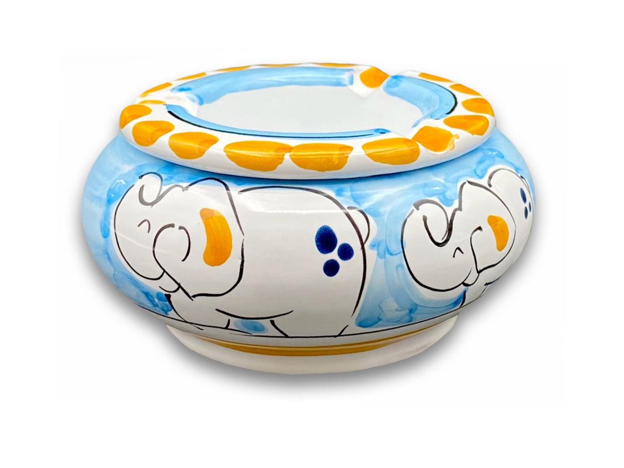 Posacenere antivento in ceramica di Vietri