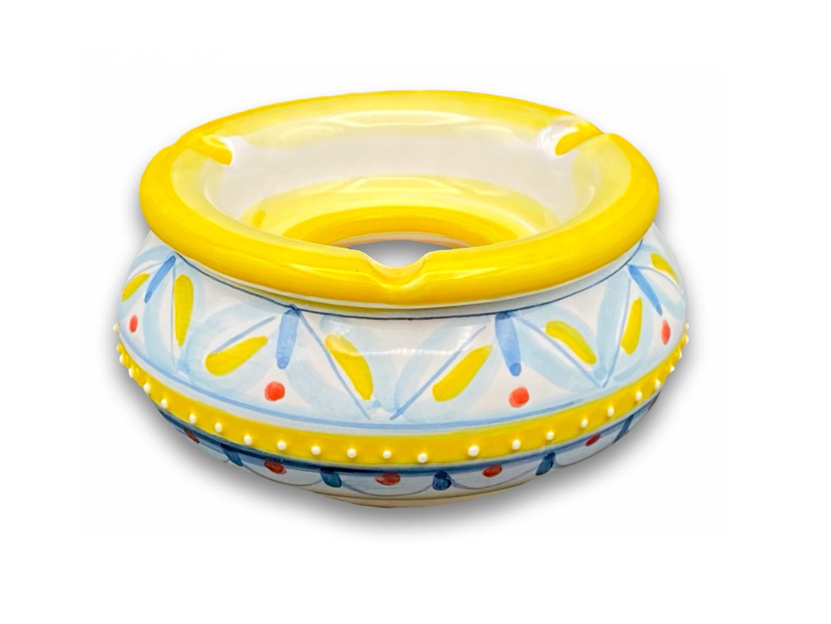 Posacenere antivento in ceramica di Vietri
