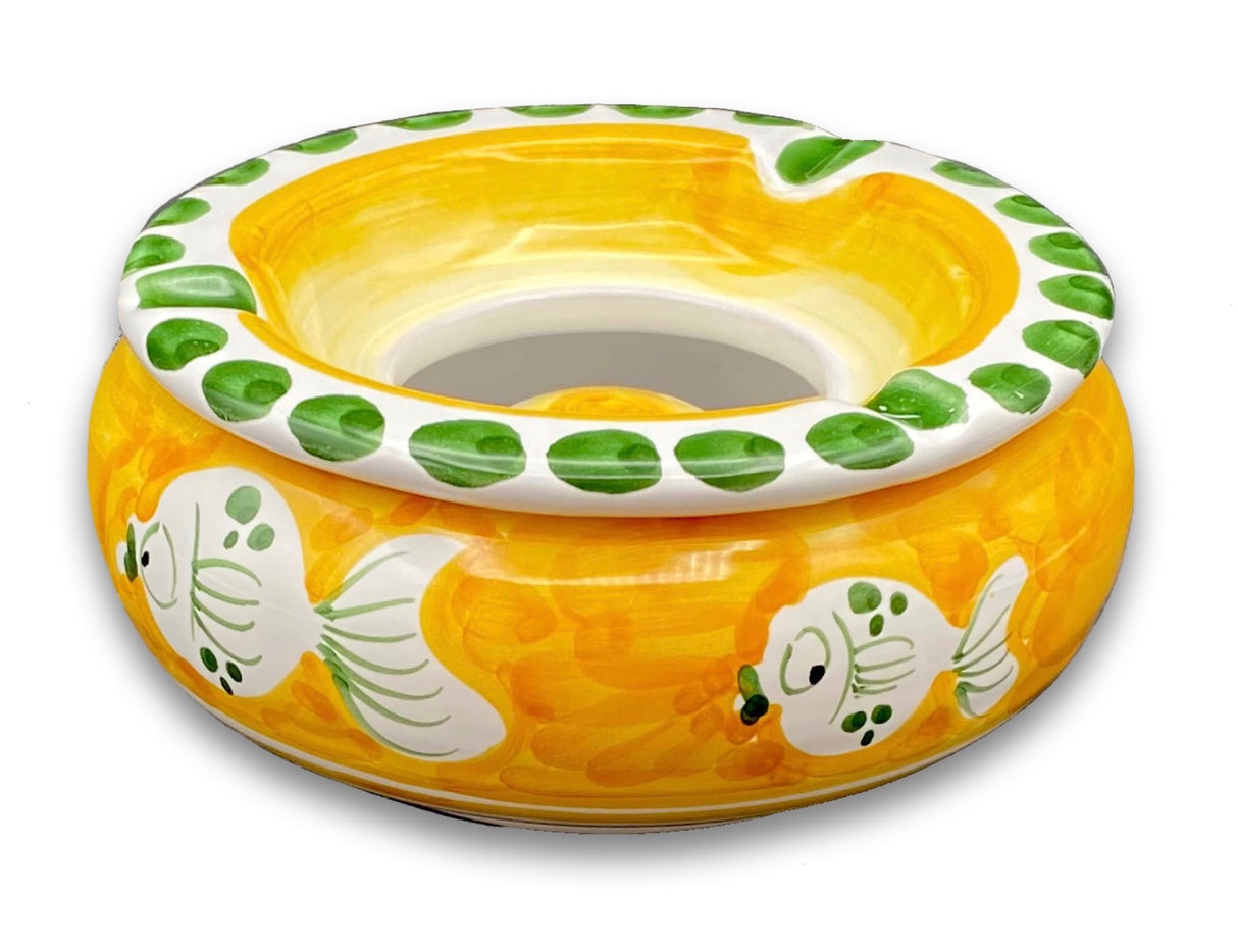 Posacenere antivento in ceramica di Vietri