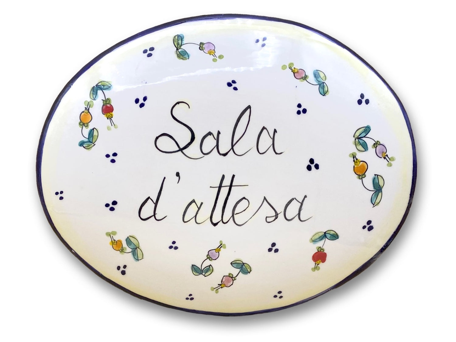 Targa fuori porta in ceramica di Vietri