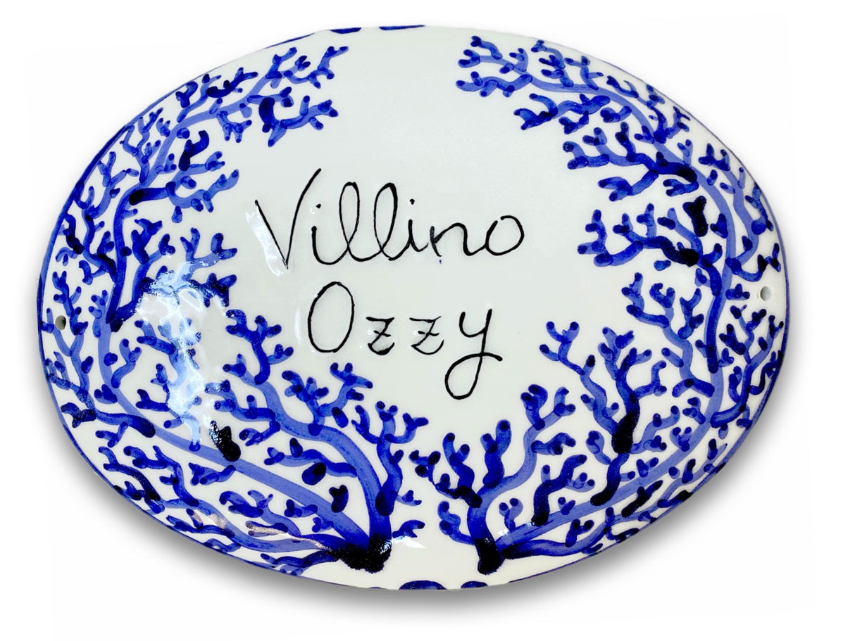 Targa fuori porta in ceramica di Vietri