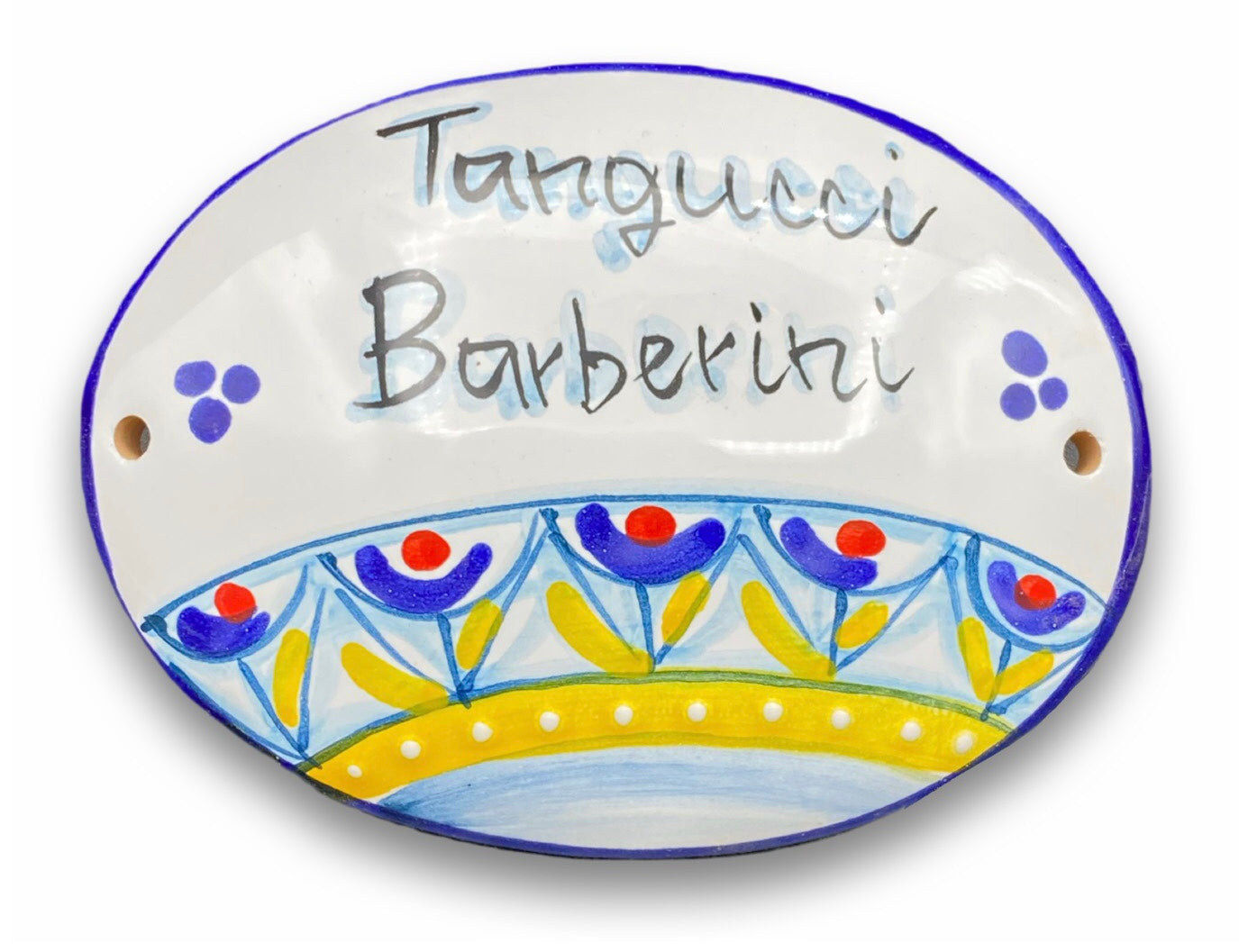 Targa fuori porta in ceramica di Vietri