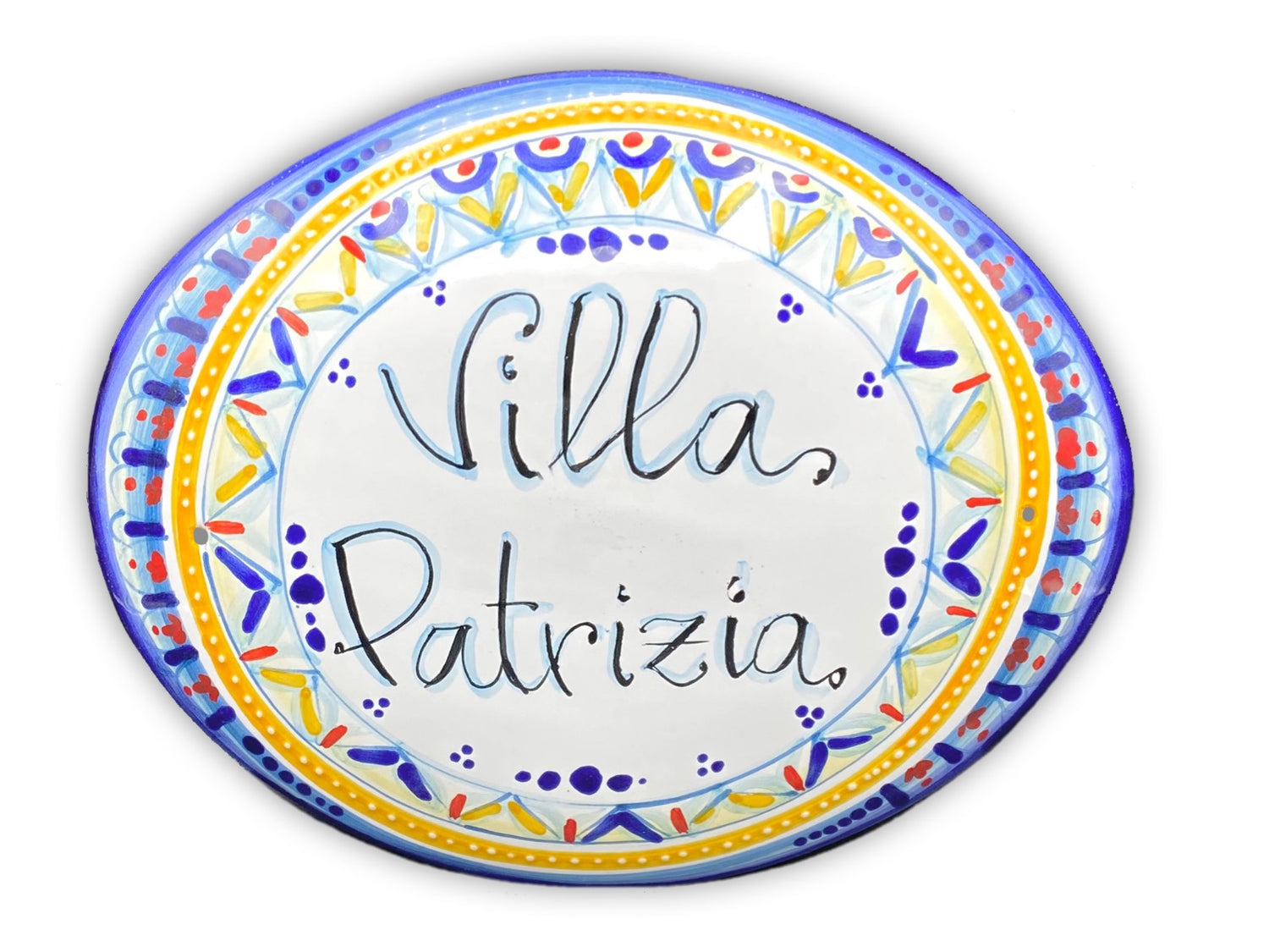 Targa fuori porta in ceramica di Vietri