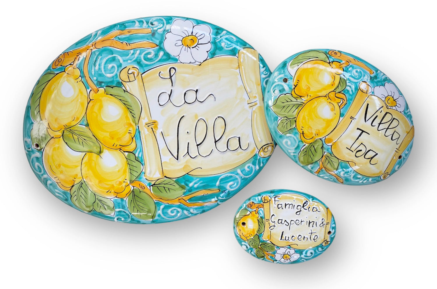 Targa fuori porta in ceramica di Vietri