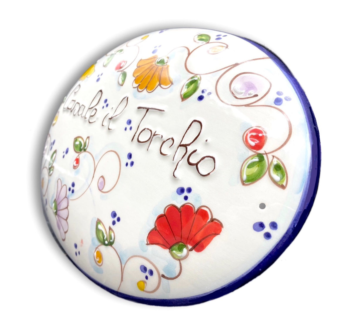 Targa fuori porta in ceramica di Vietri