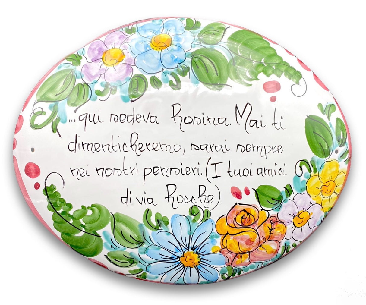 Targa fuori porta in ceramica di Vietri