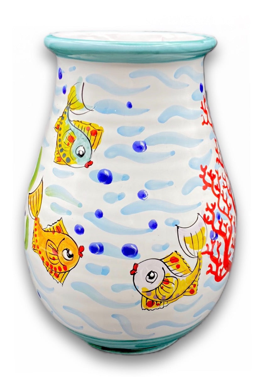 Vaso per fiori in ceramica di Vietri