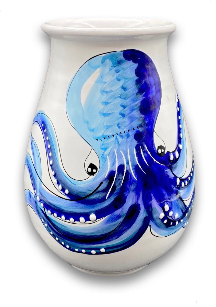 Vaso per Fiori in ceramica vietrese MARE MAGNUM