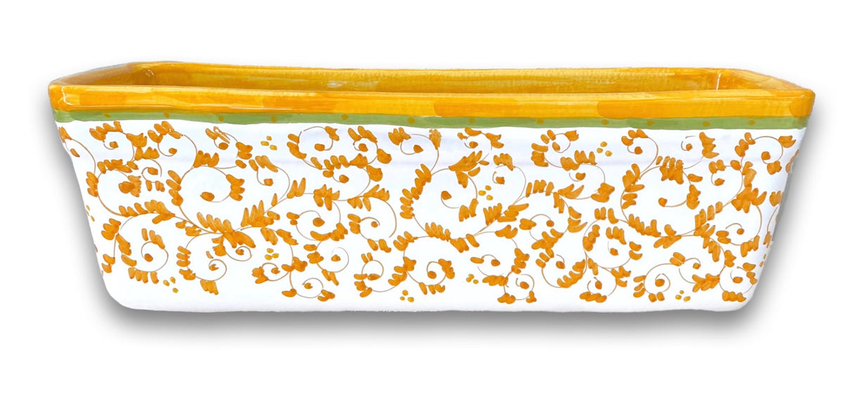 Fioriera rettangolare in ceramica di Vietri