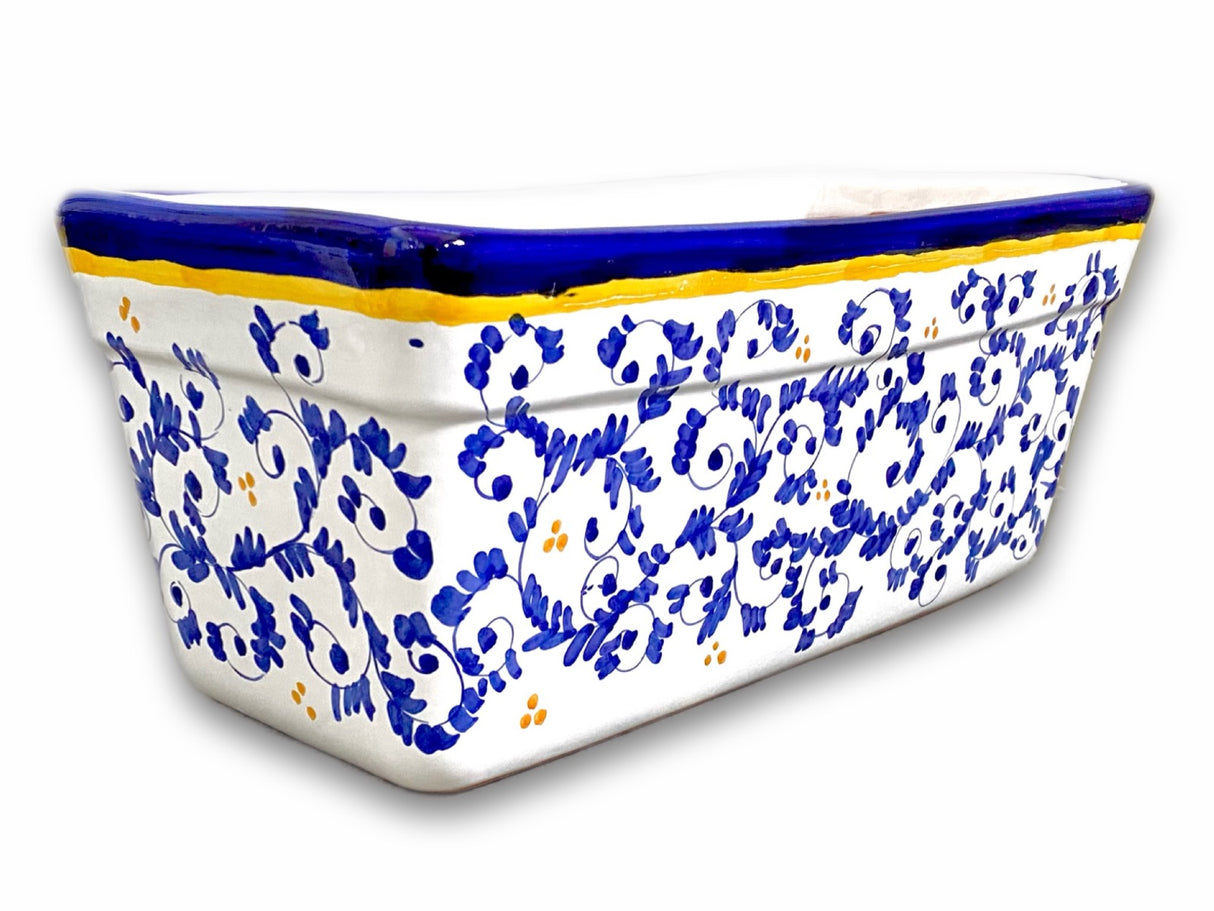 Fioriera rettangolare in ceramica di Vietri